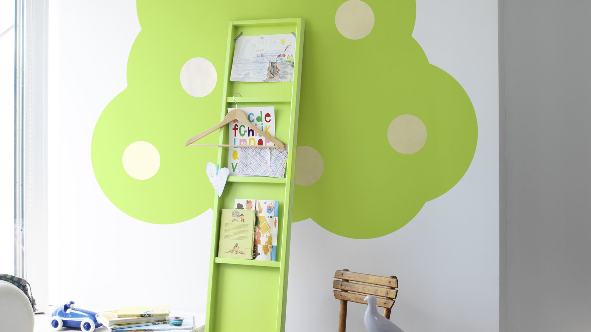 La forêt de cercles Utilisez les cercles pour créer un arbre dans la chambre de votre enfant