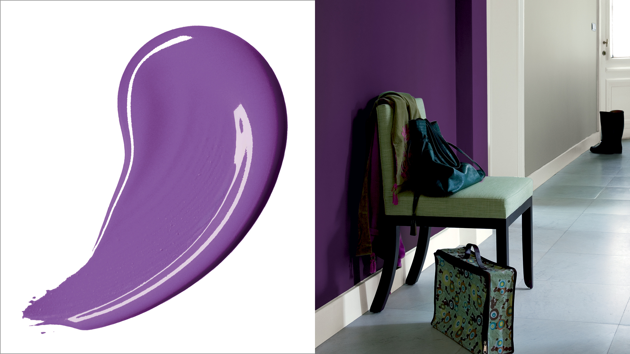 Affirmez vous avec un violet profond Les tons violets profonds irradient la confiance et l'estime de soi, même s'ils fonctionnent généralement mieux en touches de couleur.