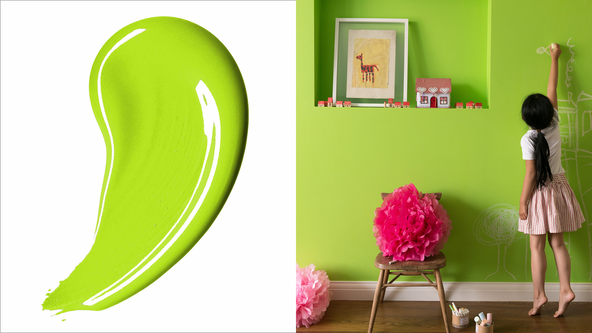 Decorer avec des verts vivifiants Le vert est un choix vivifiant qui convient également aux garçons et aux filles.