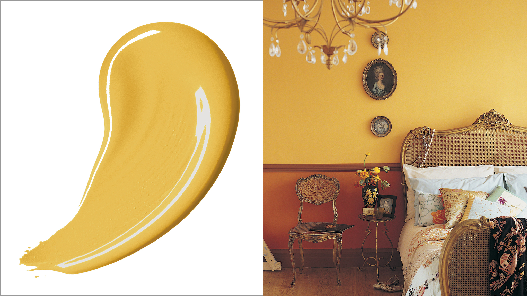 Optez pour l’audace avec l’or Les tons ors respirent l'opulence, faisant d'eux le choix parfait si vous voulez entourer vos invités de luxe.