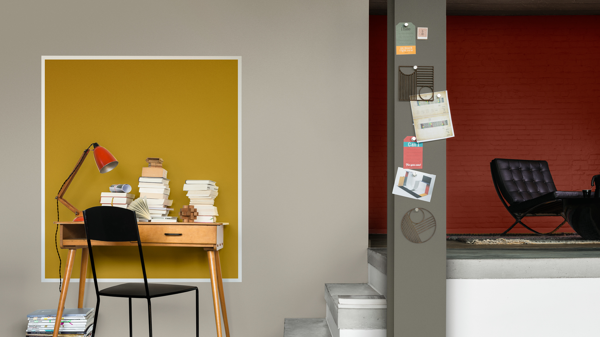 Un espace de travail agrémenté d'un bloc de couleur Définissez votre espace de travail à l'aide d'un bloc de couleur.