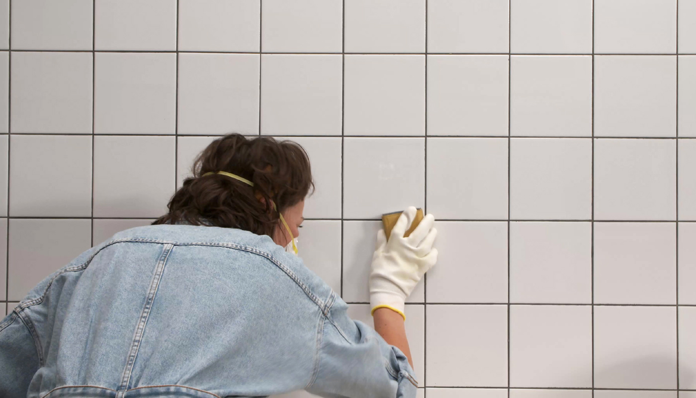 Étape 4 - Poncez les carreaux Étape 4 - Poncez les carreaux