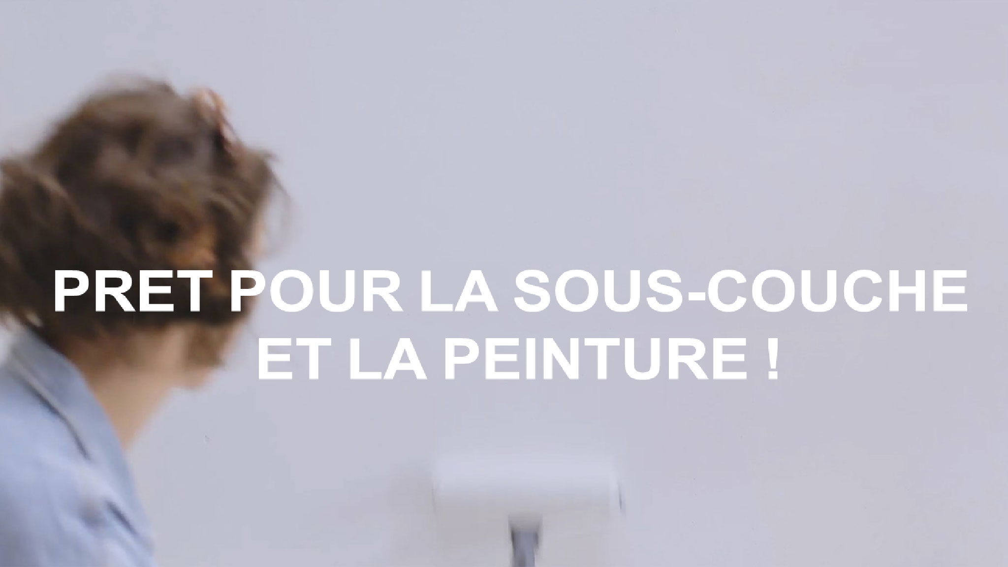Le mur est prêt à recevoir la sous-couche et la peinture Le mur est prêt à recevoir la sous-couche et la peinture