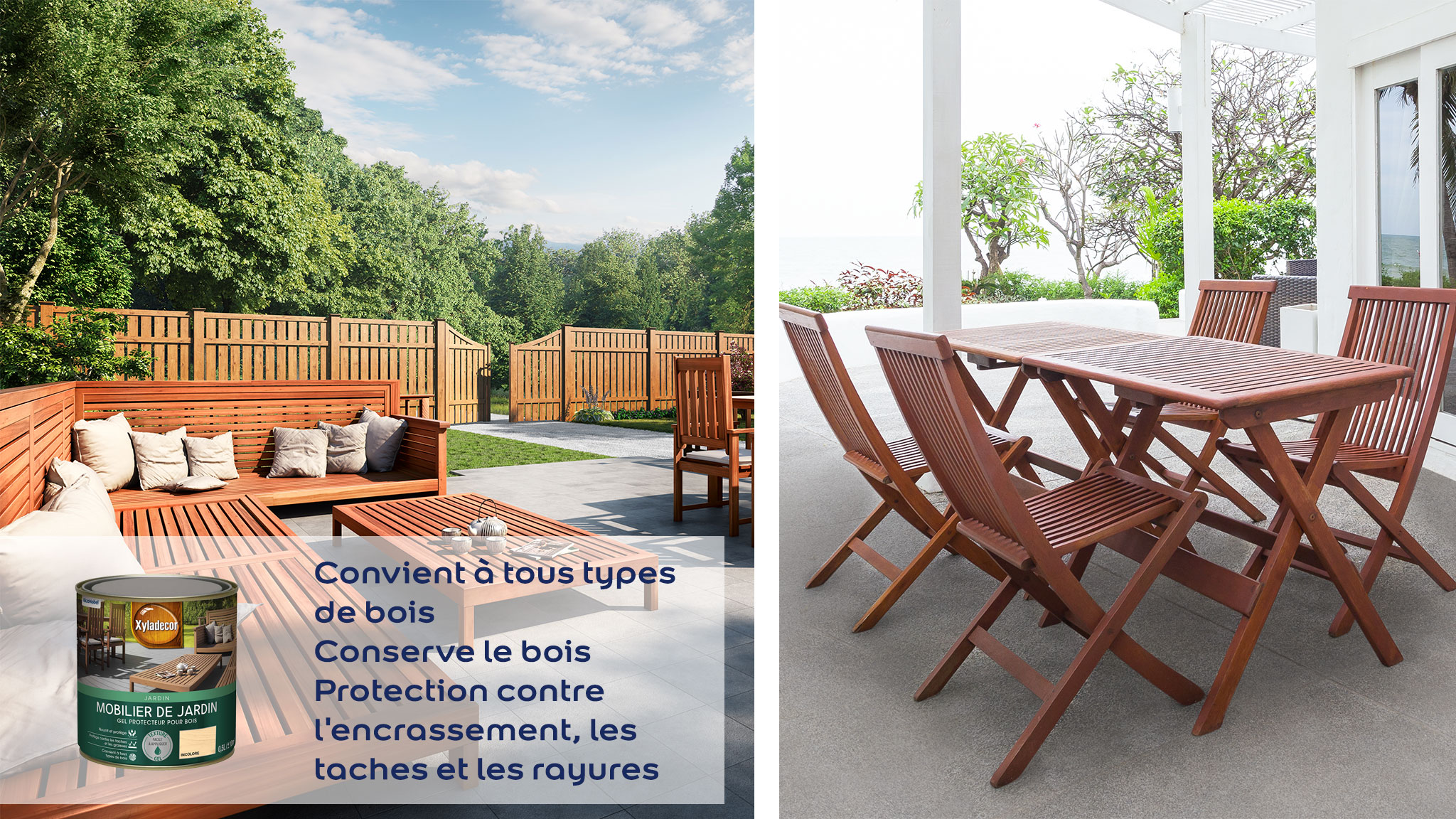 Extérieur : Gel Protecteur pour bois extérieur Extérieur : Gel Protecteur pour bois extérieur